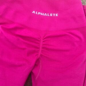 Women’s Alphalete contour Pink High-Waisted seamless Leggings